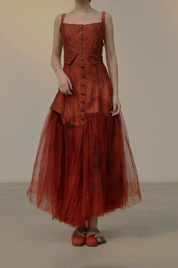 MUTEDANCE embroidered dress MD21SS11